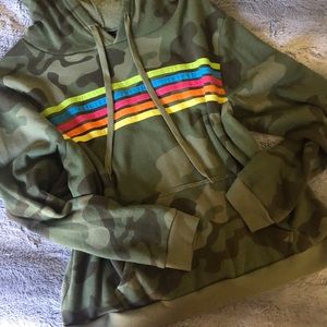 Rainbow Camo Soft Sweatshirt Hoodie
